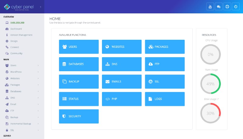 #宝塔 #建站 #建站 #服务器CyberPanel - 一个开源的 Web 服务器控制面板开源页面 | 教程CyberPanel提供了多种常用的 Web 服务器管理功能：自动SSL、FTP服务器、DNS服务器、phpMyAdmin、电子邮件支持、文件管理器、PHP管理、防火墙、一键备份和还原等CyberPanel 在网友的口碑中还不错，主打性能强悍，内置的免费功能足够使用了已收录至「服务器/域名」📮投稿    📢频道    💬群聊    索引