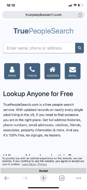 老美信息都是公开的，下次别用虚拟信息生成器了，这里全是真实的（注：仅美国节点可访问）